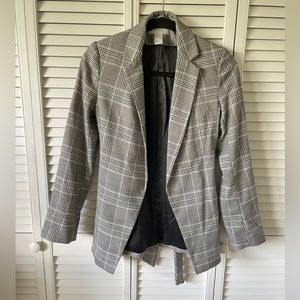 Plaid blazer old money